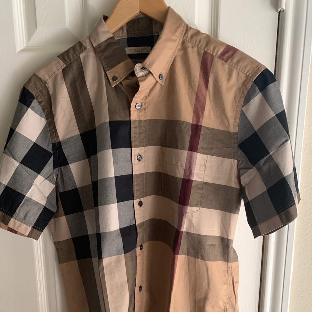 Authentic Men’s Burberry Short Sleeve Shirt